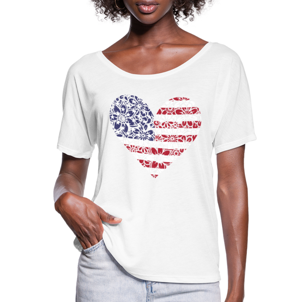 "American Heart" Women's Flowy Tee