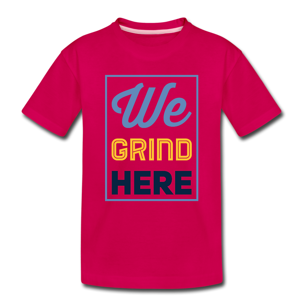 Thumbnail: "We Grind Here" Youth Tee