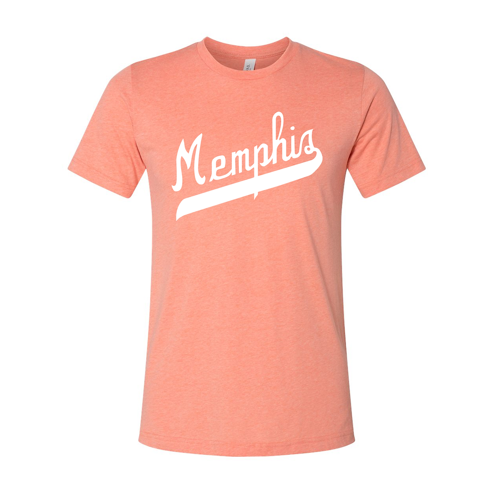 Thumbnail: Memphis Retro Script Pennant Tee - White