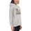 Thumbnail: the block panther Jaren Jackson Jr #13 Memphis Grizzlies Athletic Heather Youth Fleece Hoodie Front on female white model