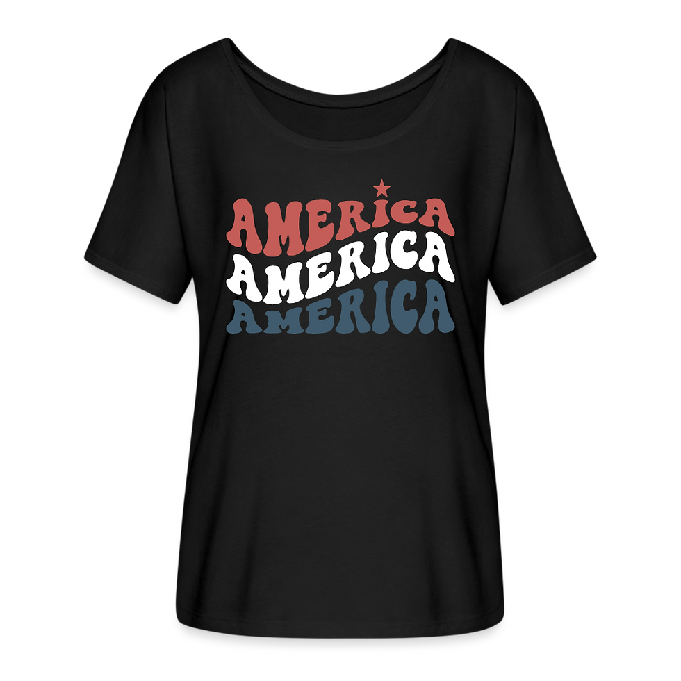 Thumbnail: "American Swirl" Women's Flowy Tee