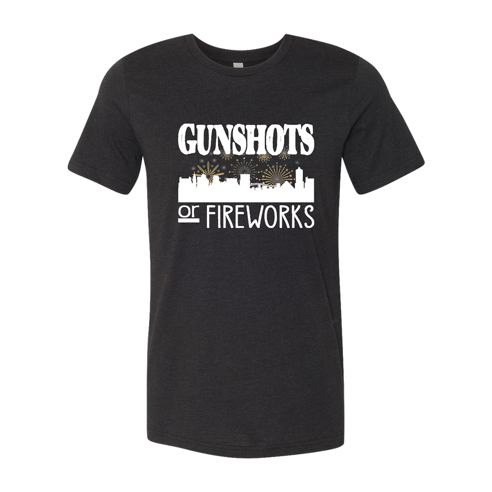 Thumbnail: "Gunshots or Fireworks" Tee - White