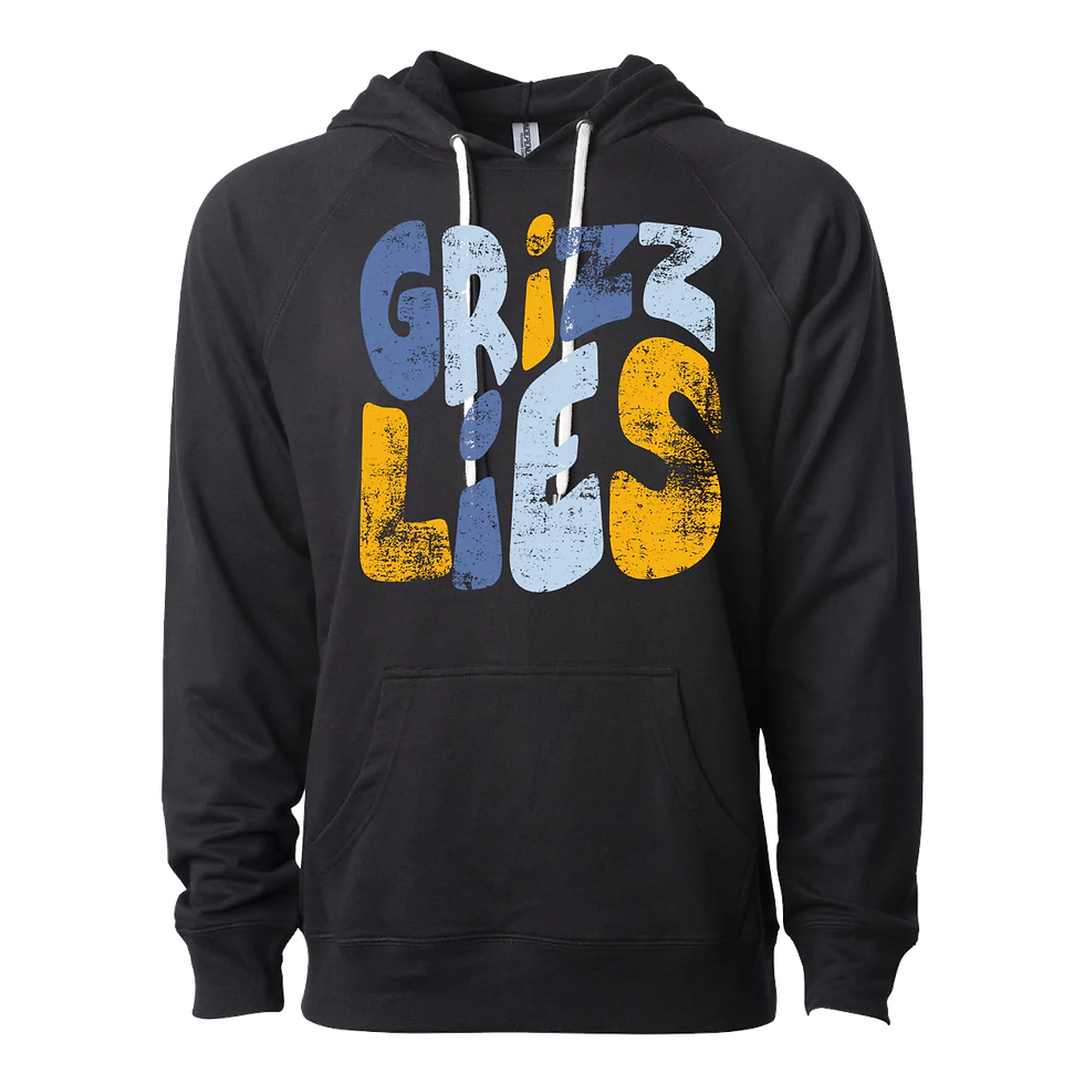 Thumbnail: "Grizzlies Stacked" Lightweight French Terry Hoodie