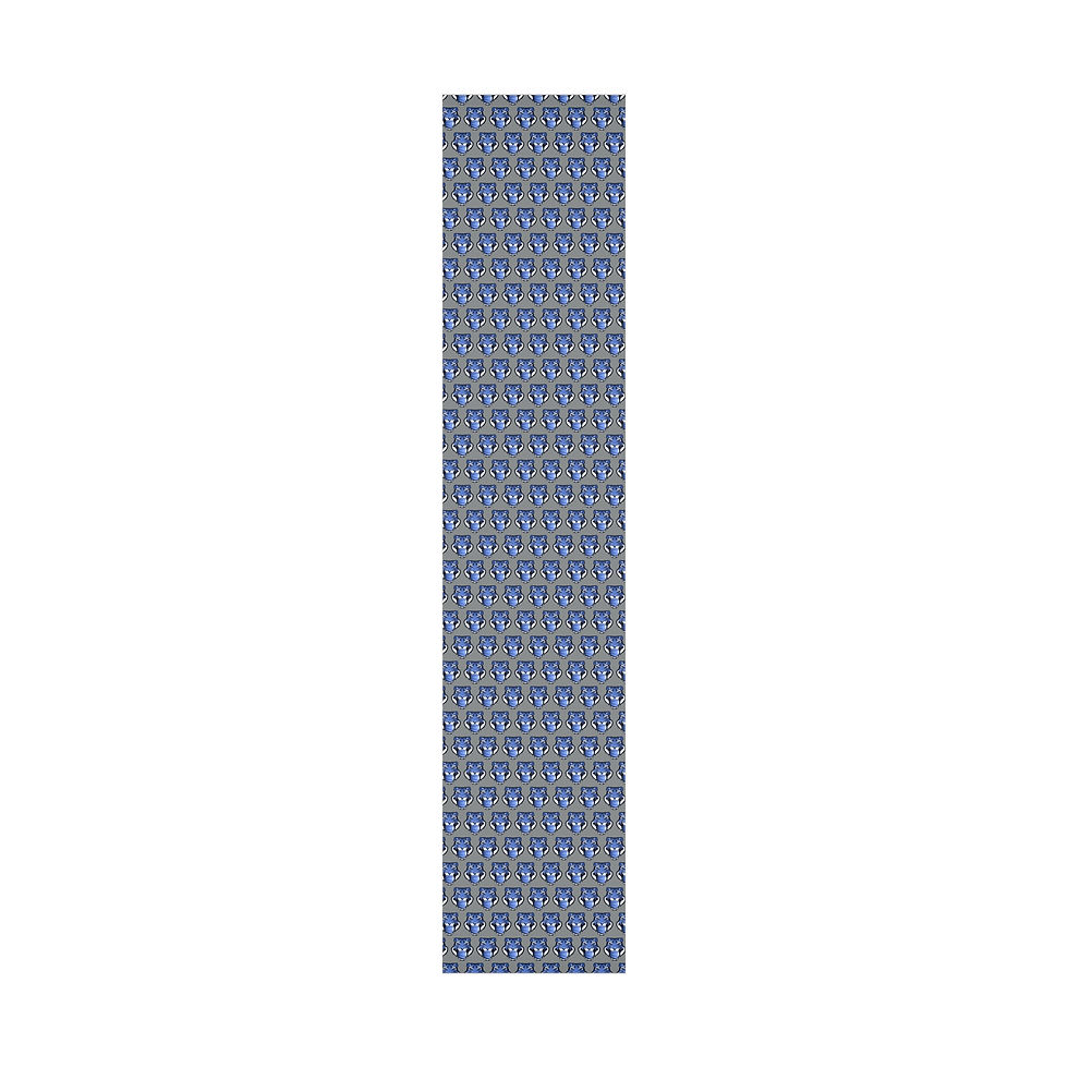 Thumbnail: "Go Big Blue" Grey Gift Wrapping Paper Roll, 1pc