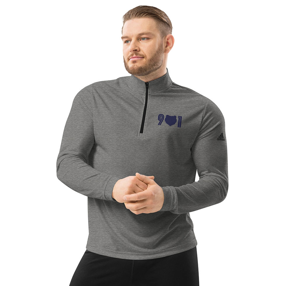 Thumbnail: "901 Grizz Face" Adidas Quarter Zip Pullover