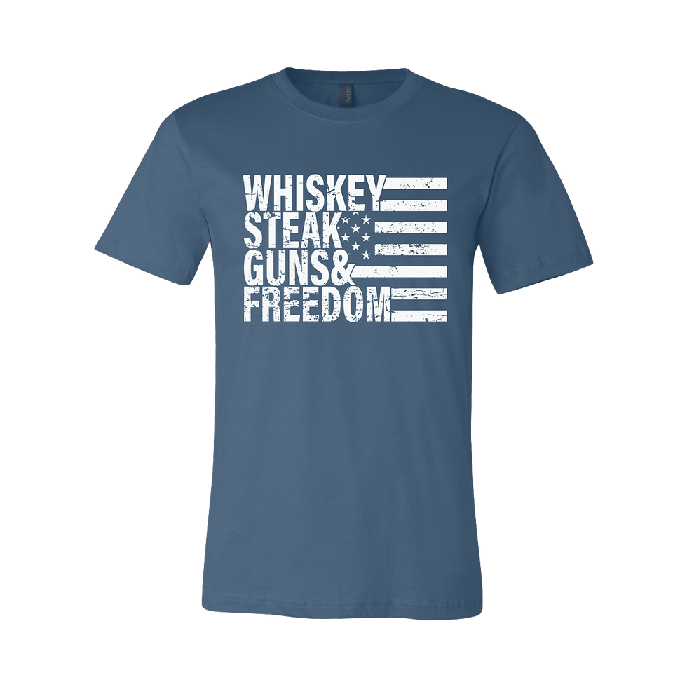 Thumbnail: "Whiskey Steak Guns Freedom" Tee