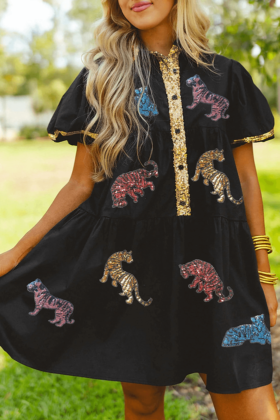 tiger sequin dress Easy Tiger Sequin Jersey Dress