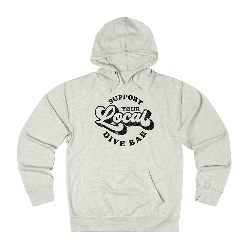Thumbnail: "Support Your Local Dive Bar" Lightweight French Terry Hoodie
