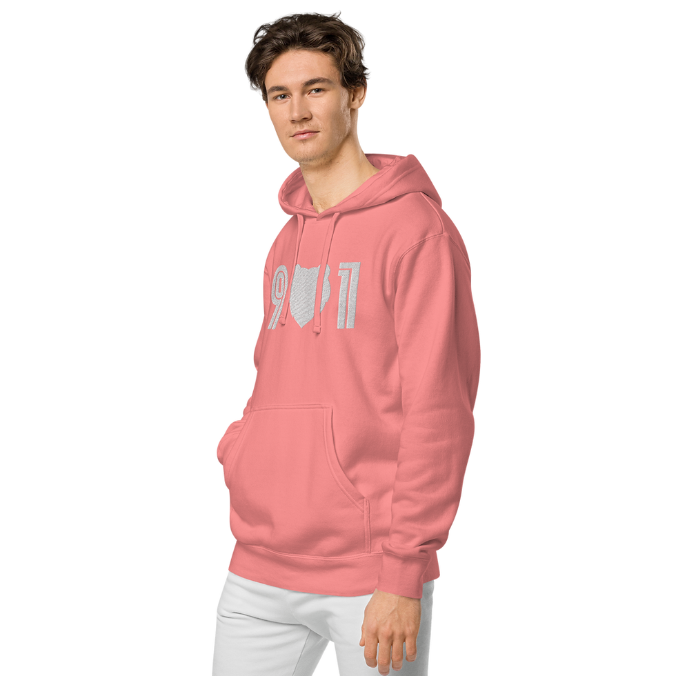 Thumbnail: "901 Grizz Face - Large" Embroidered Pigment-Dyed Hoodie