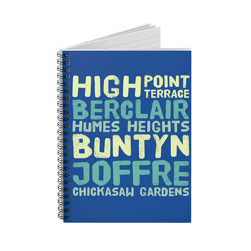 Thumbnail: "Blue - East Memphis" Spiral Notebook - Ruled Line