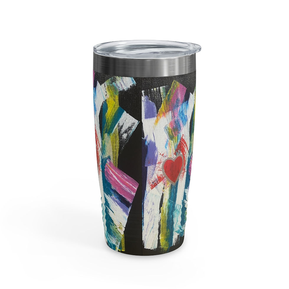 Thumbnail: "Beth Okeon - Heart" Ringneck Tumbler, 20oz