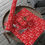 Thumbnail: "Let It Snow Mane" Red Gift Wrapping Paper Roll, 1pc