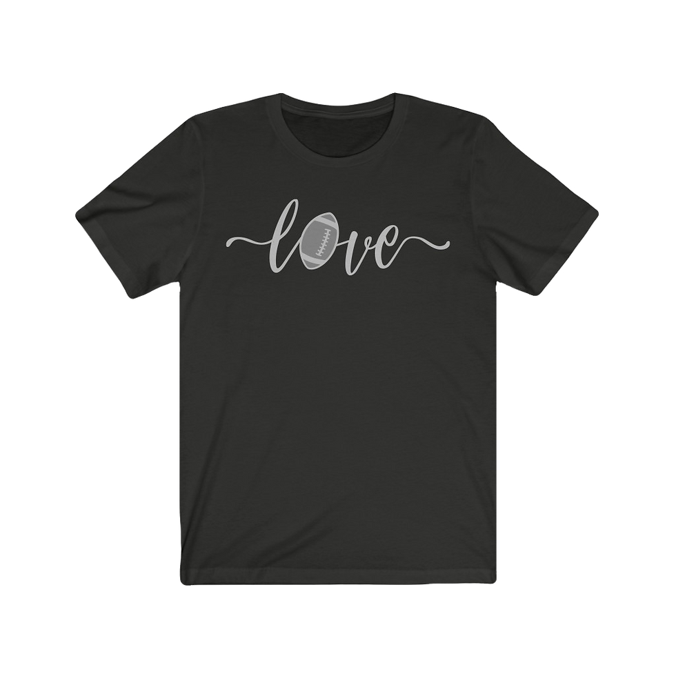 Thumbnail: "Love Football - Black & Silver" Tee