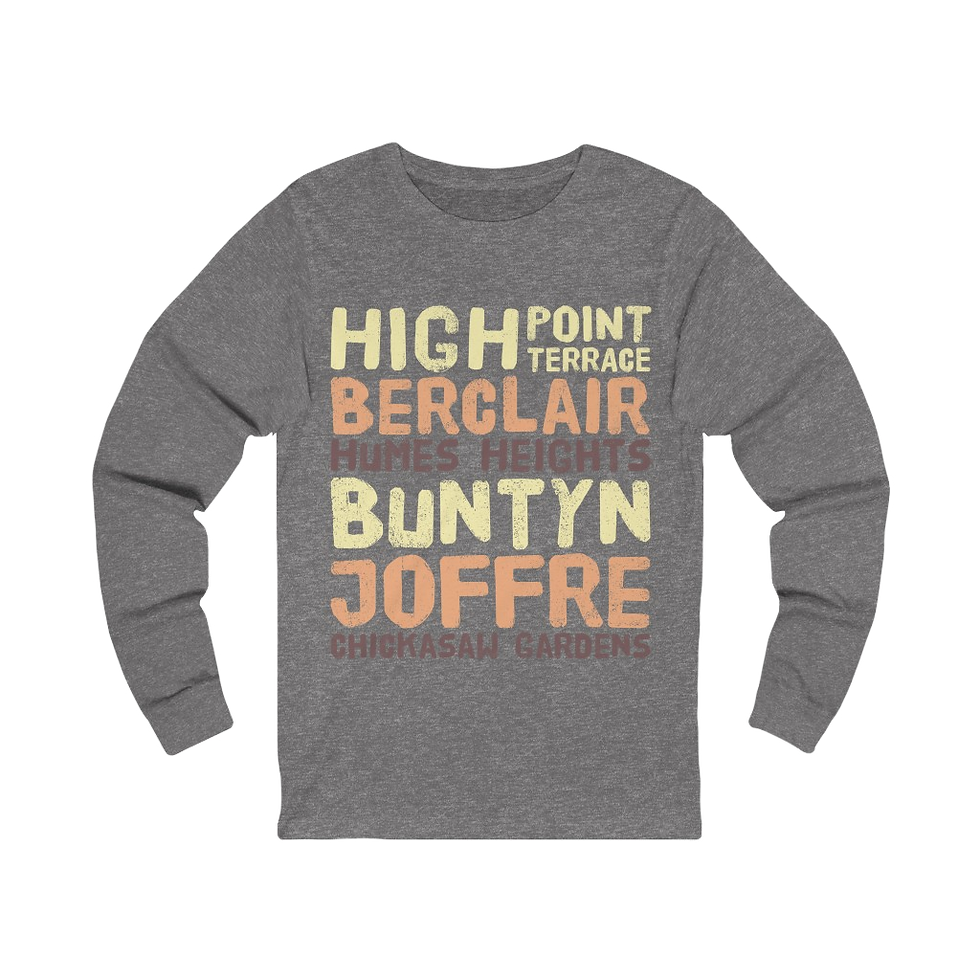 Thumbnail: "Yellow - East Memphis" Long Sleeve Tee