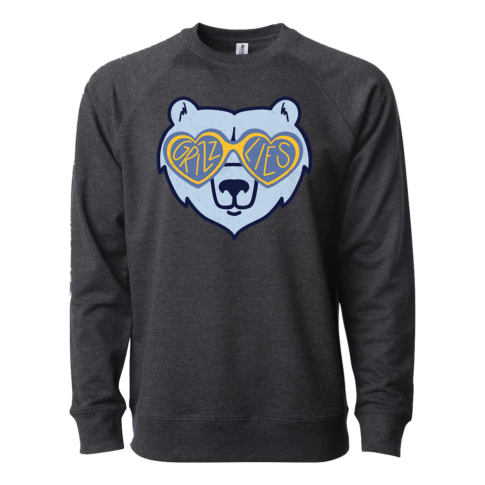 Thumbnail: "Grizz Glasses" Lightweight French Terry Crew