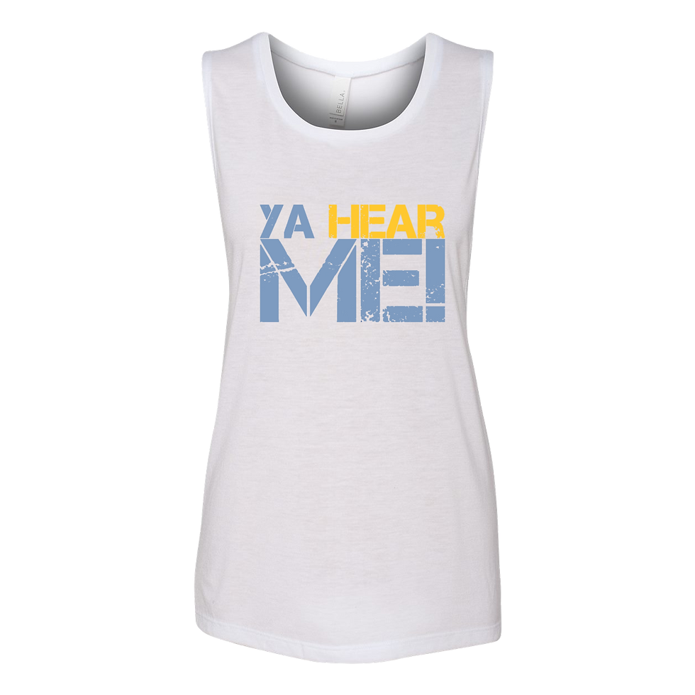 Thumbnail: "Ya Hear Me- Grunge" Women's Flowy Muscle Tank