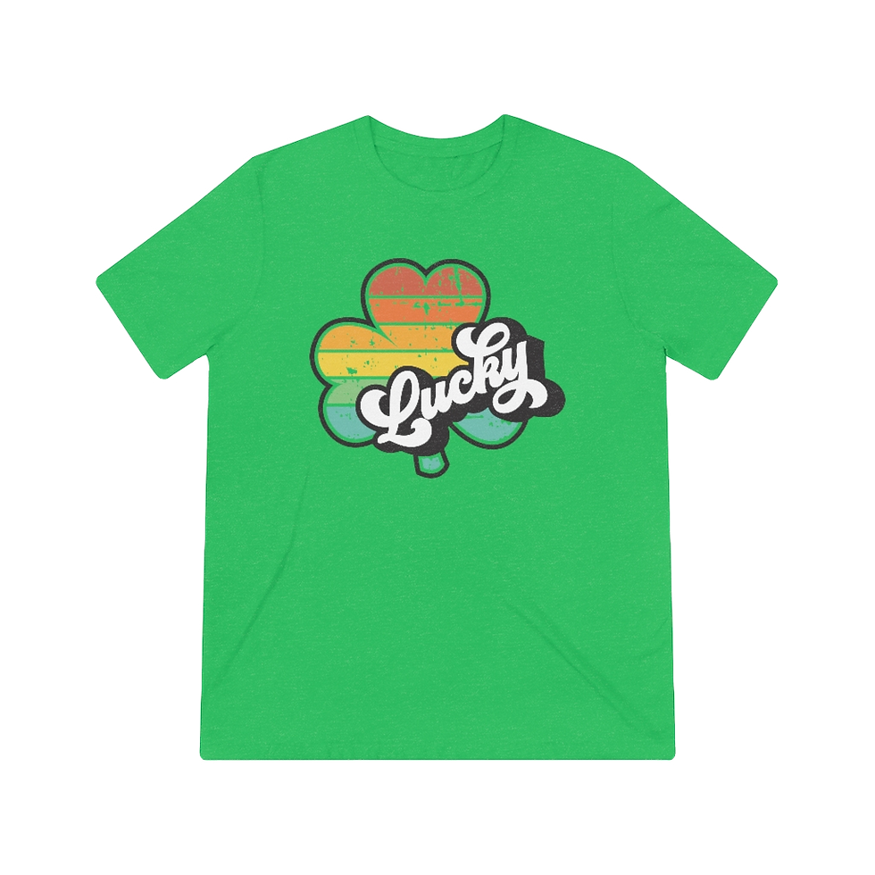 Thumbnail: "Retro Lucky" Tri-blend Tee
