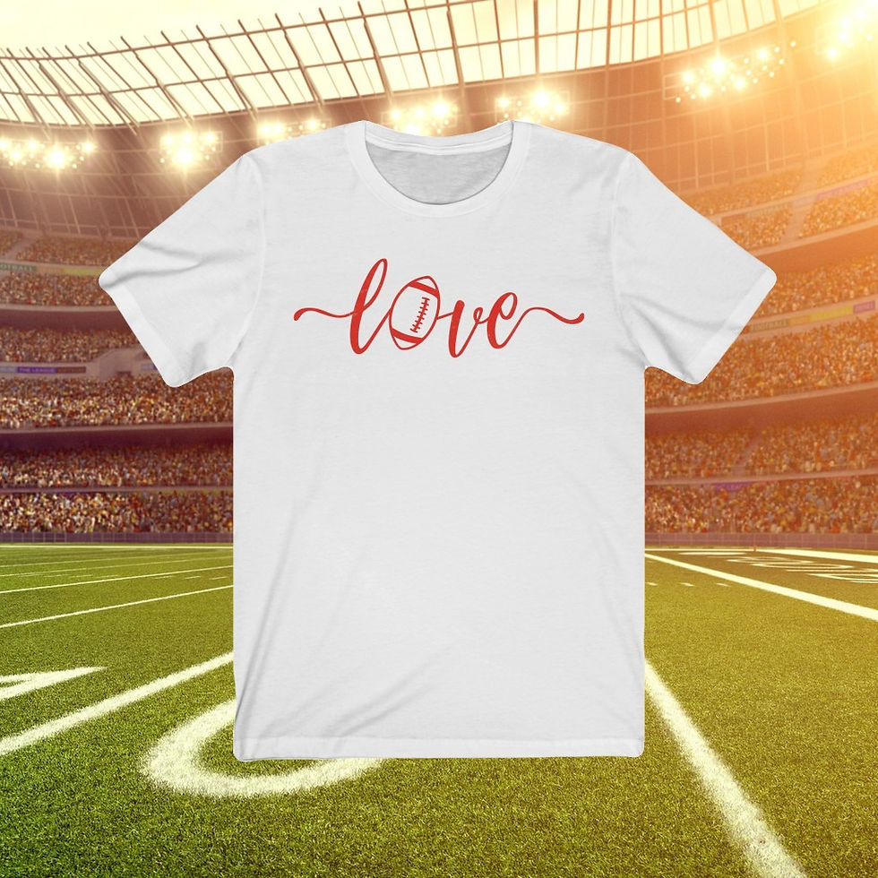 Thumbnail: "Love Football - Red & White" Tee