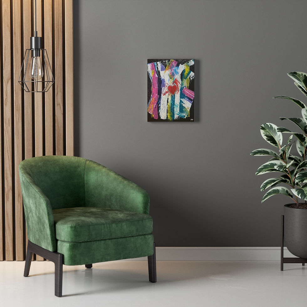 Thumbnail: "Beth Okeon - Heart" Canvas Wrap