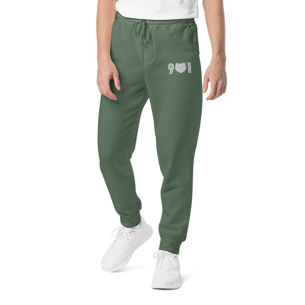 Thumbnail: "901 Grizz Face" Pigment-Dyed Embroidered Joggers