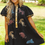 Thumbnail: Tiger Sequin Safari  Half Button Bubble Sleeve Dress