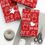 Thumbnail: "Let It Snow Mane" Red Gift Wrapping Paper Roll, 1pc