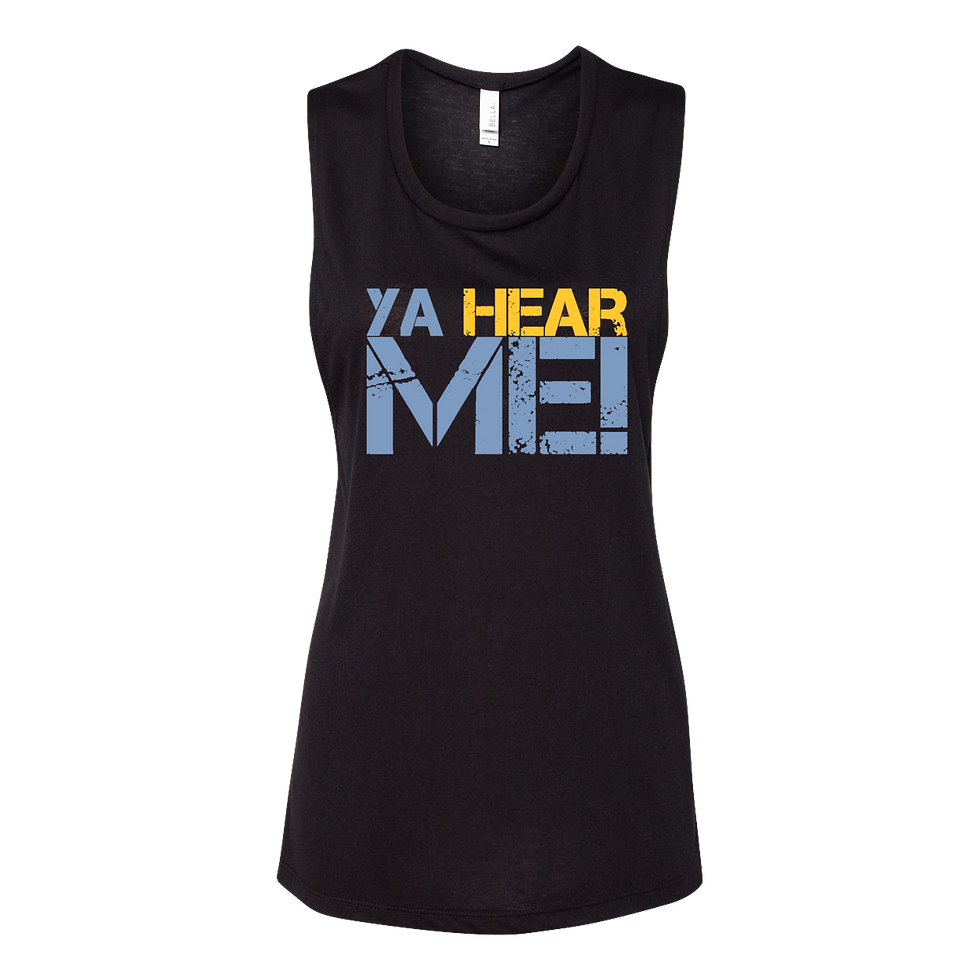 Thumbnail: "Ya Hear Me- Grunge" Women's Flowy Muscle Tank