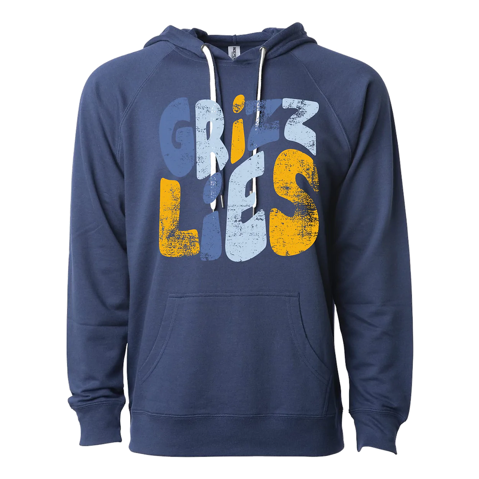 Thumbnail: "Grizzlies Stacked" Lightweight French Terry Hoodie
