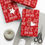 Thumbnail: "Let It Snow Mane" Red Gift Wrapping Paper Roll, 1pc