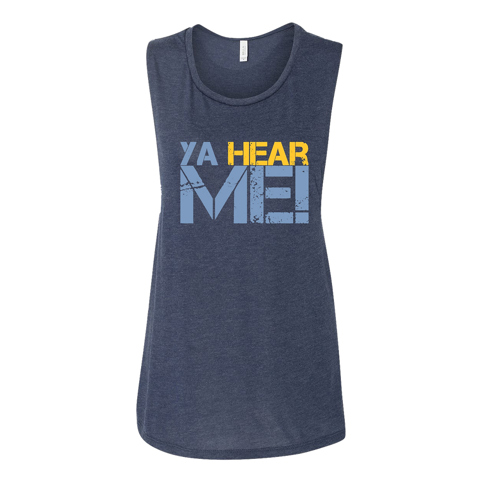 Thumbnail: "Ya Hear Me- Grunge" Women's Flowy Muscle Tank