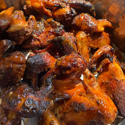 Maple Bacon Bourbon Smoked Chicken Wings