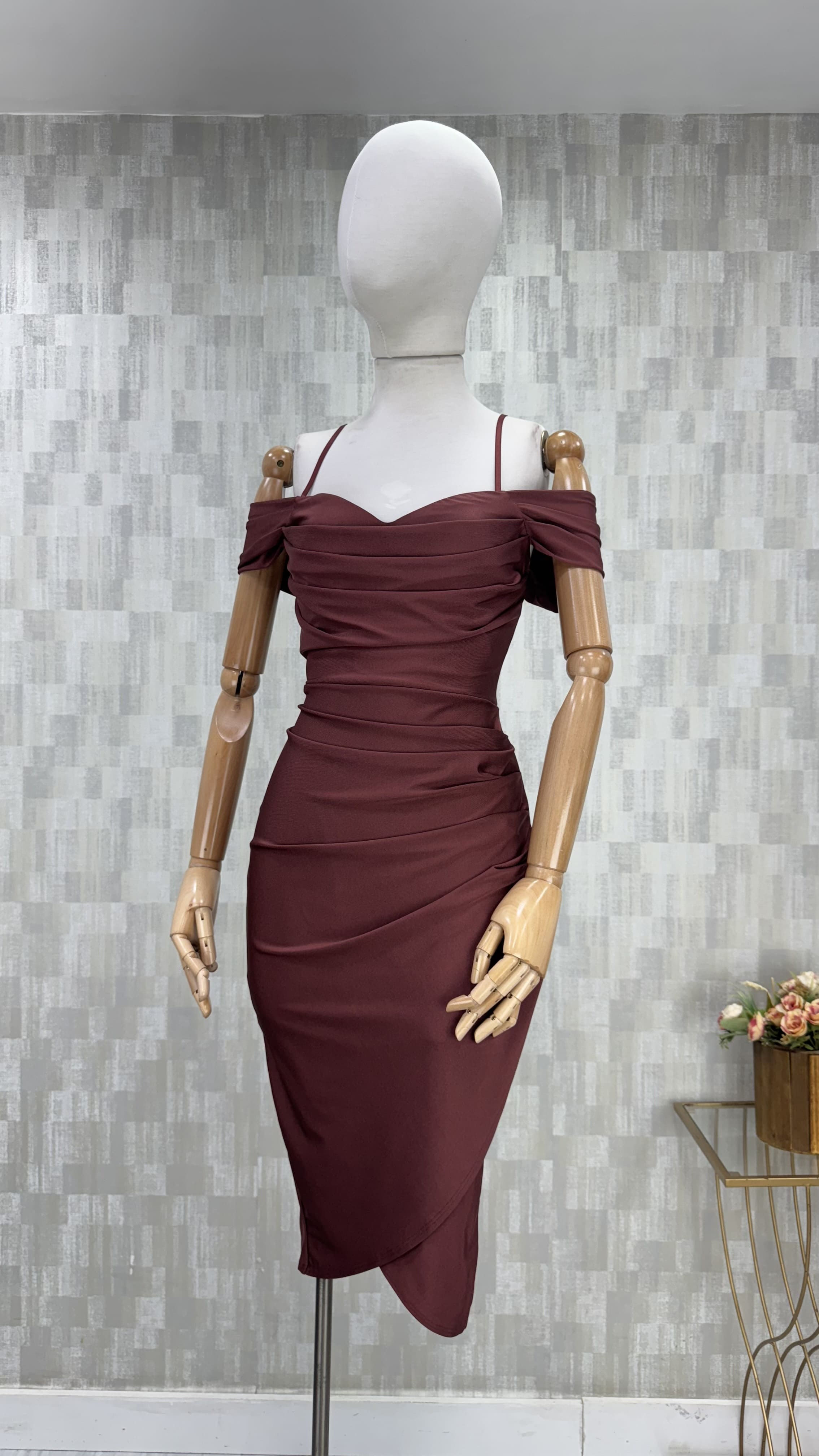 Vestido drapeado