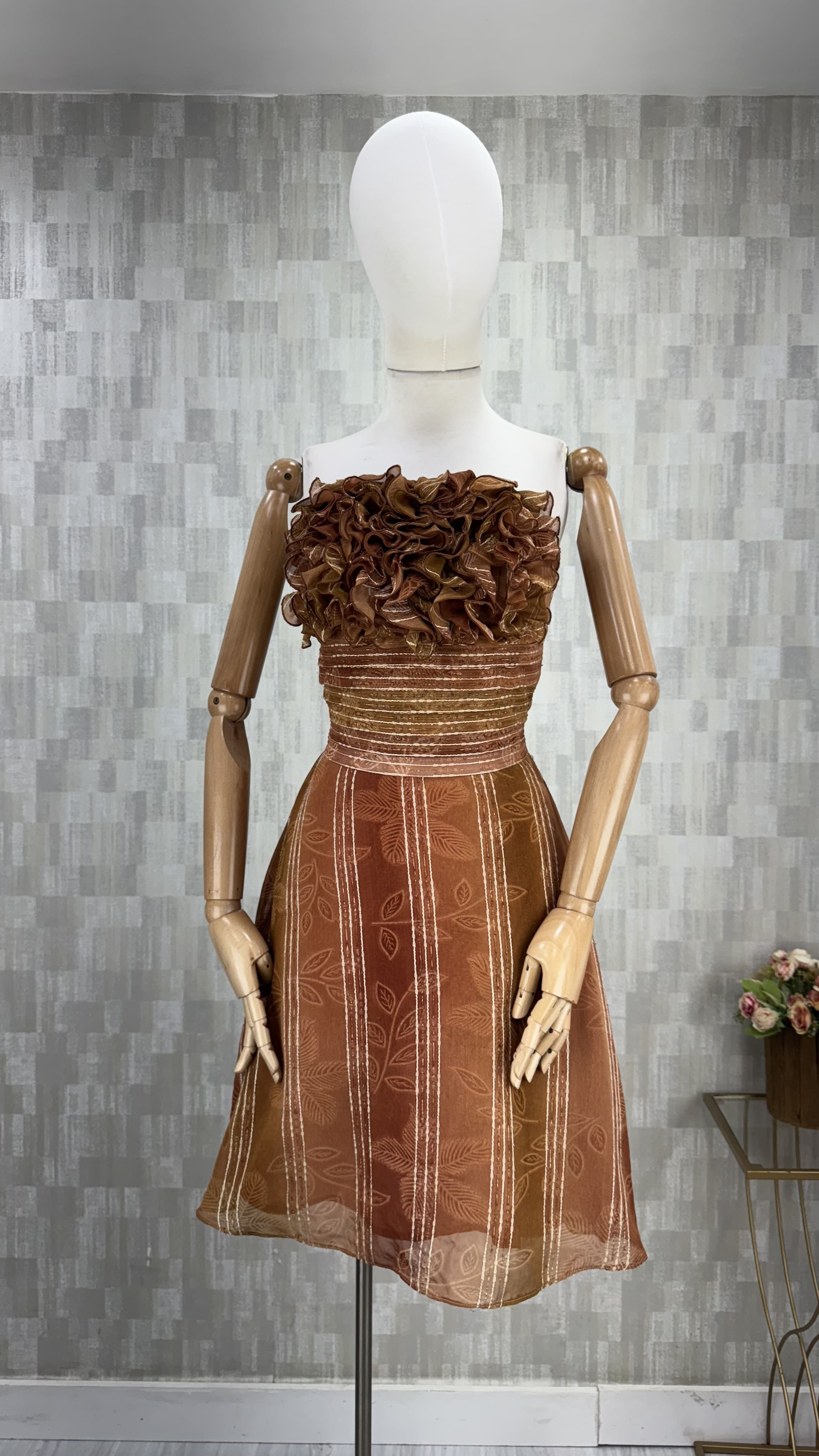 Vestido strapless