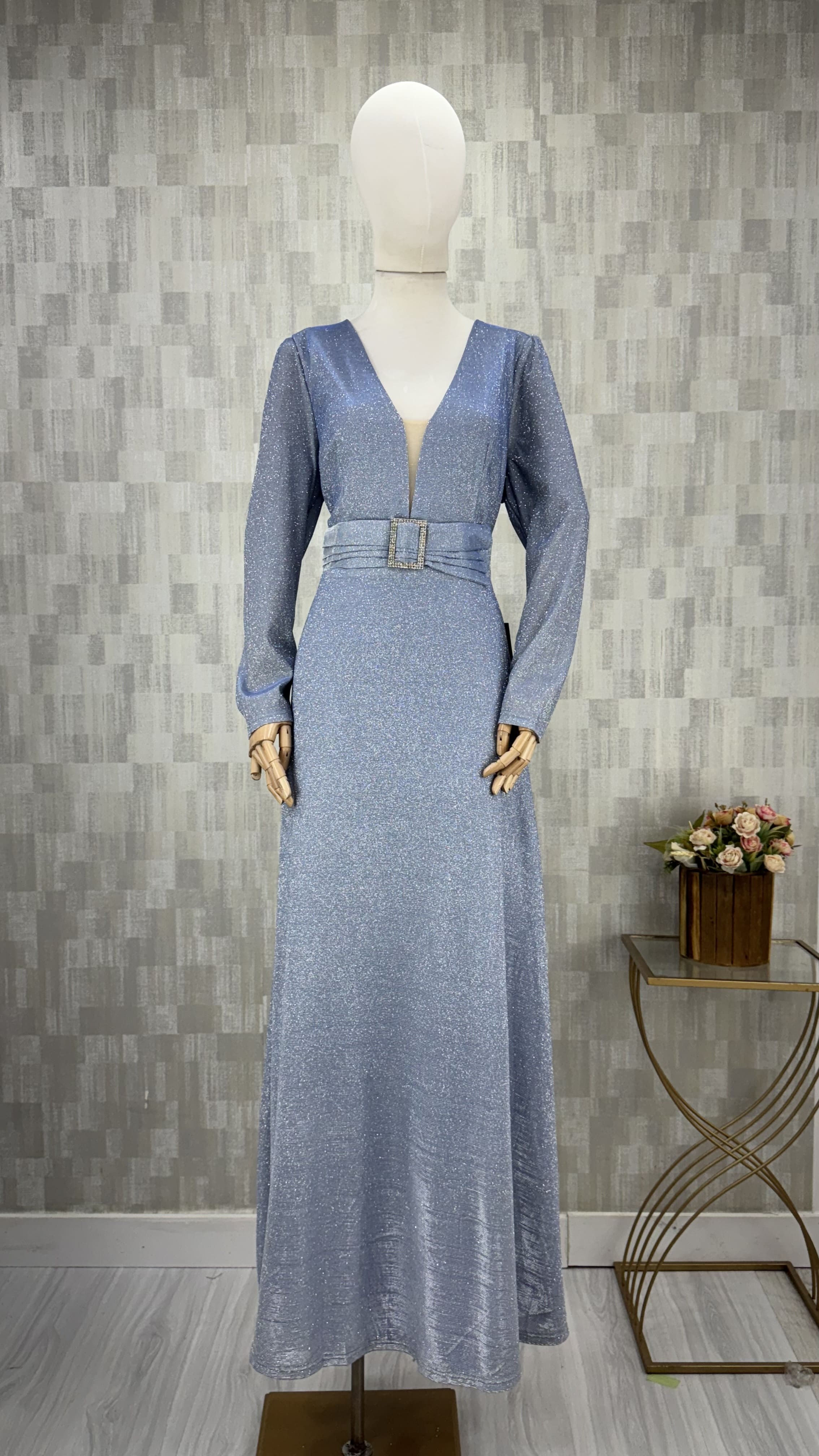 Vestido con brillo