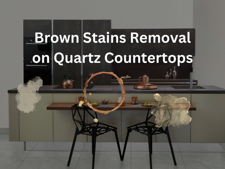 Top 5 Ways To Remove Brown Stains On White Quartz Countertops. Revealing Best Quartz Brand.