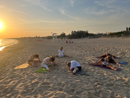 Yoga am Strand