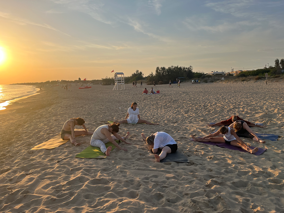 Yoga am Strand