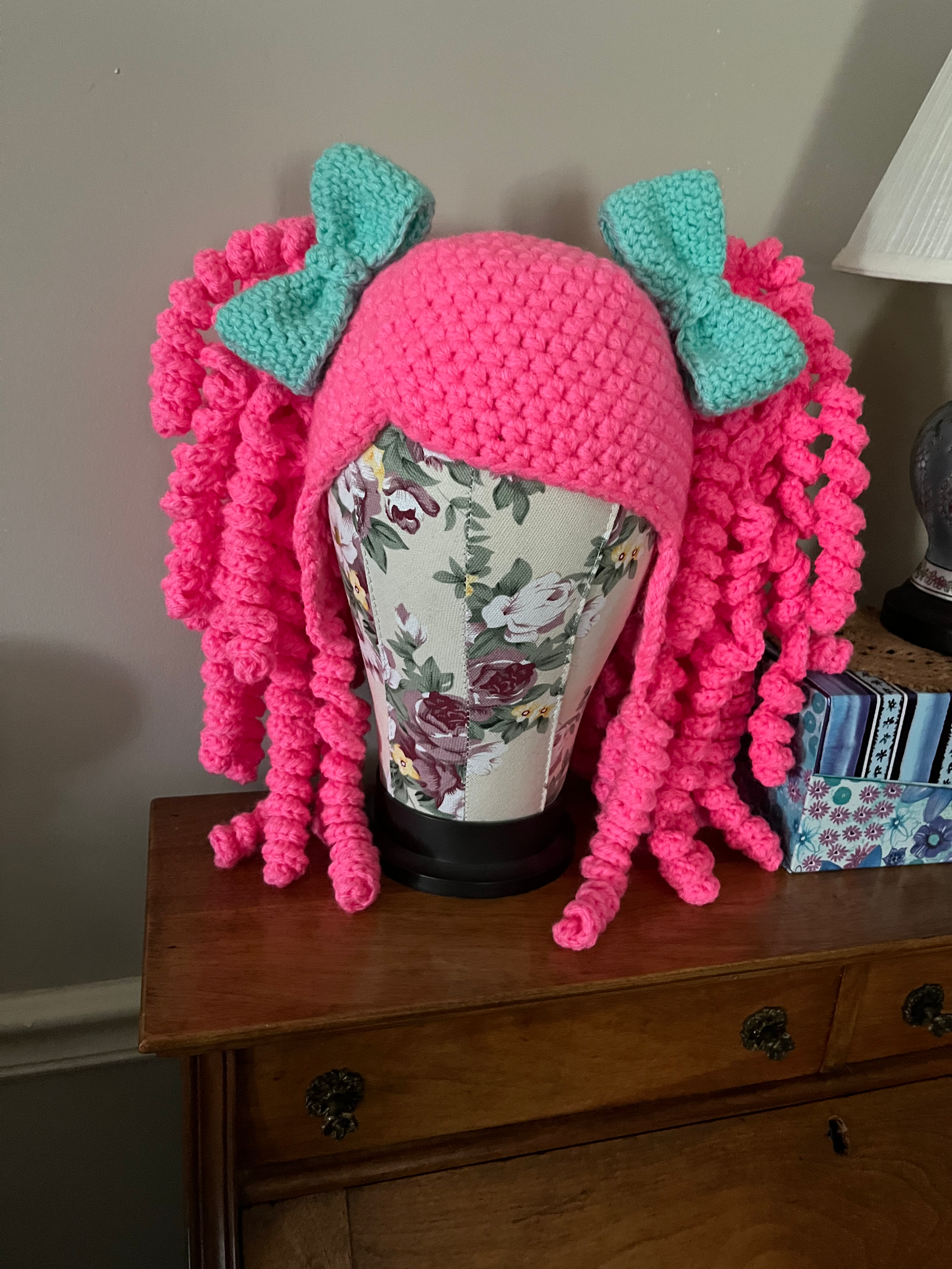 Pink Pigtail Wig/Hat