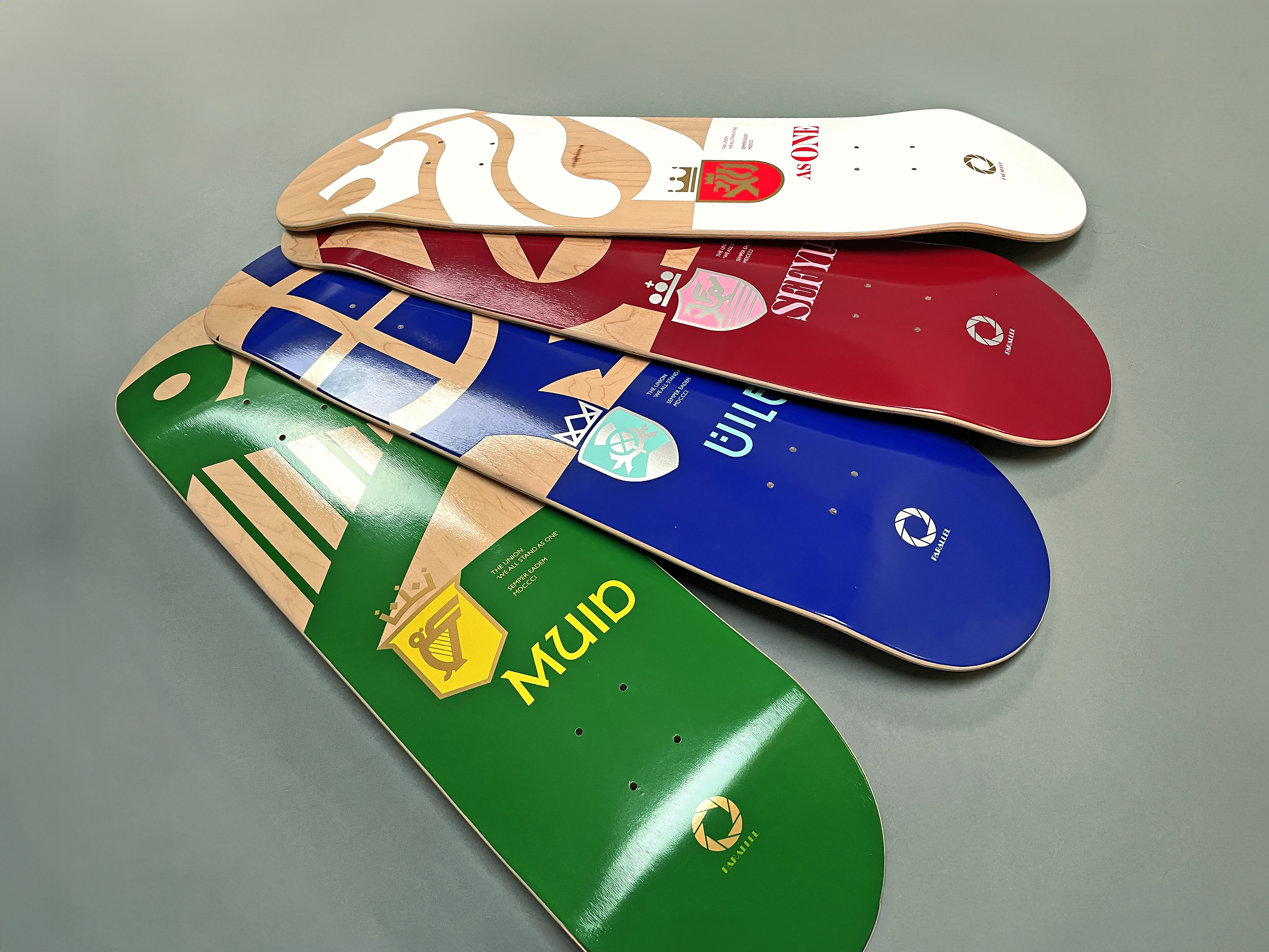 Shateboards designs for Parallel Skateboards