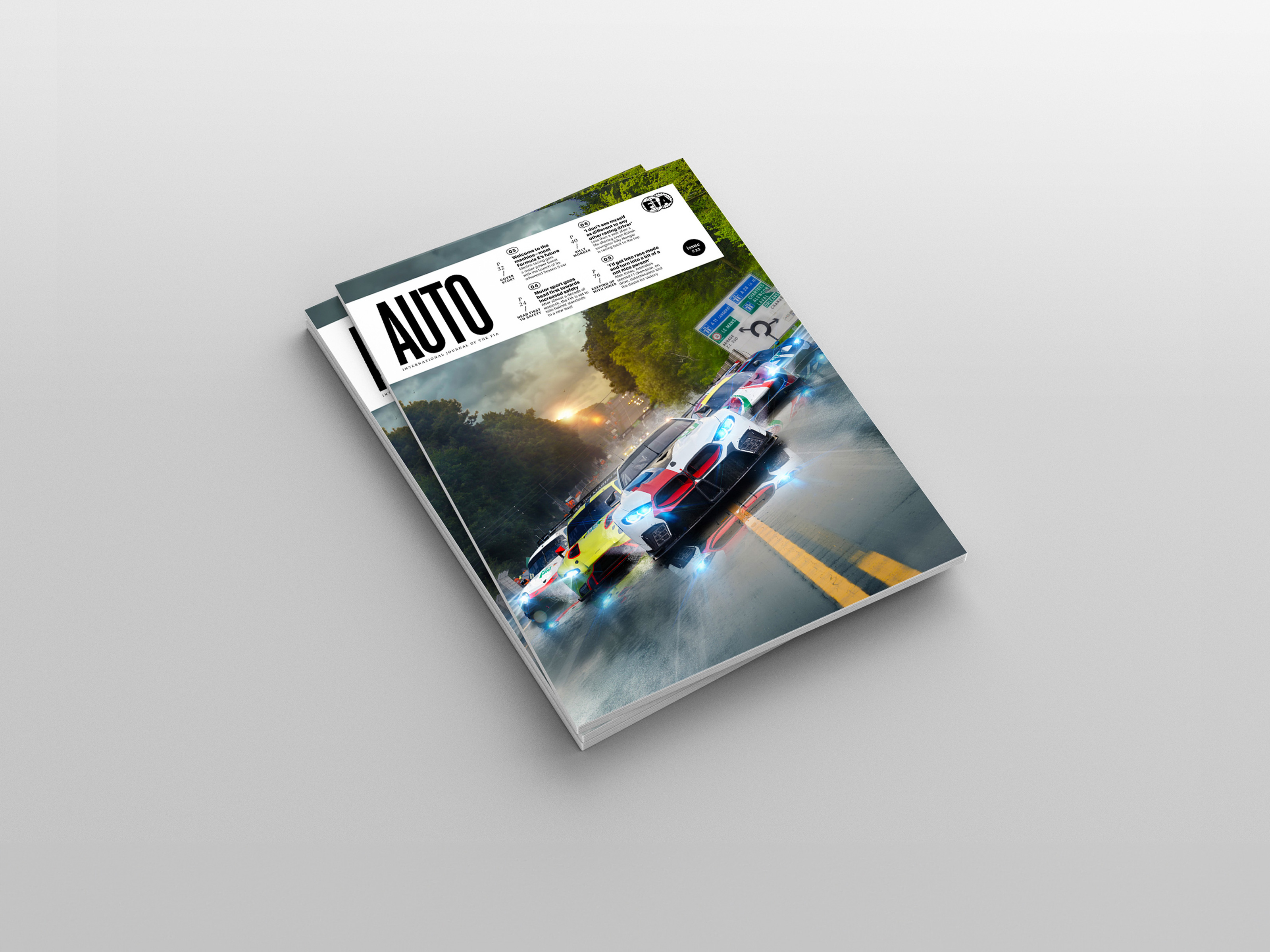 Illustration for Auto, official magazine of the FIA