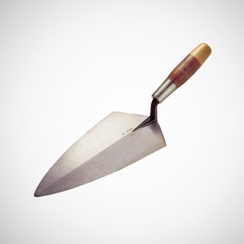Kraft 9-1/2” Philadelphia Brick Trowel with Leather Handle
