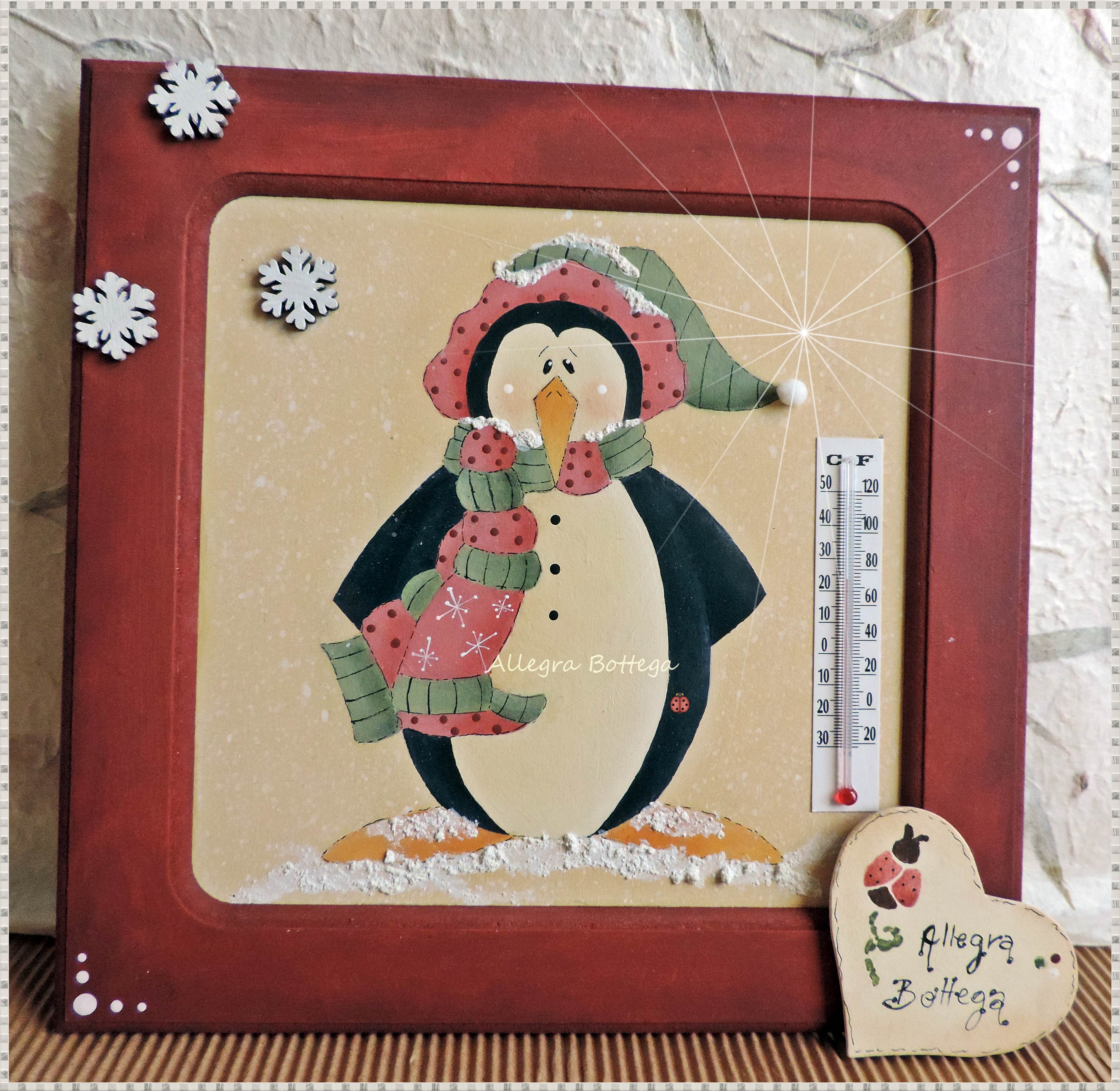 Pinguino con termometro