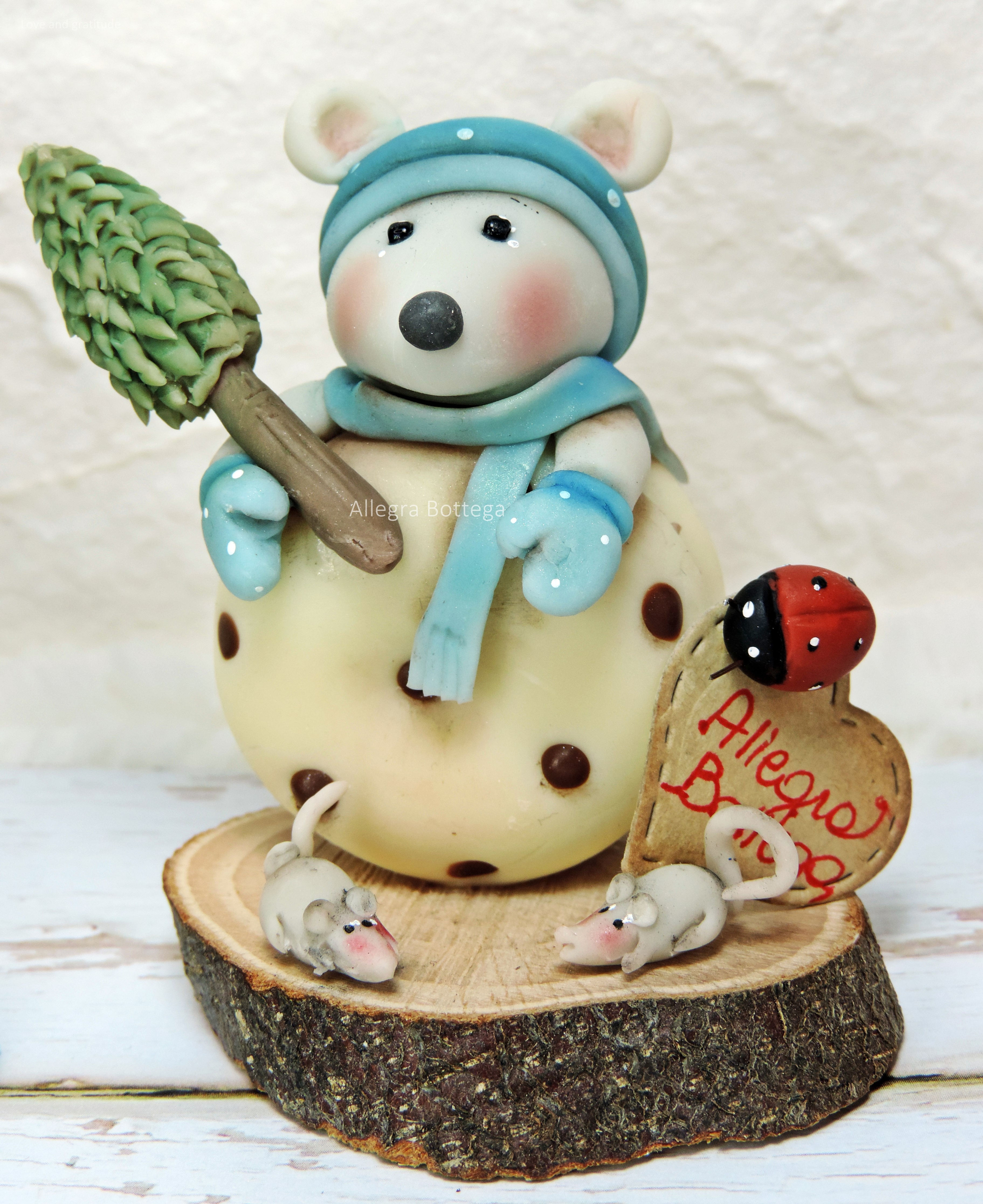 Macarons con i topini (versione azzurra)