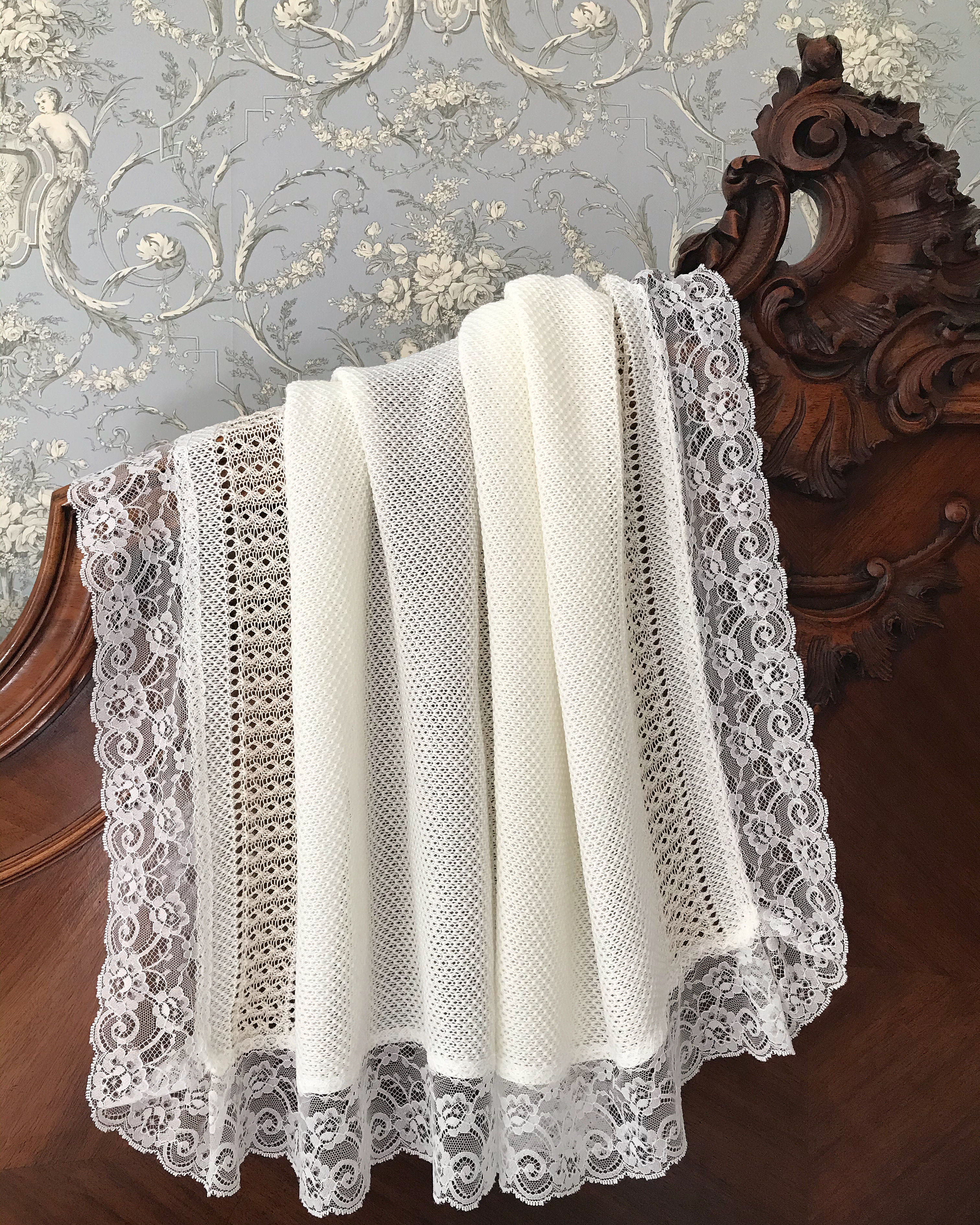 Bella Cartier blanket ~ in chic cream 