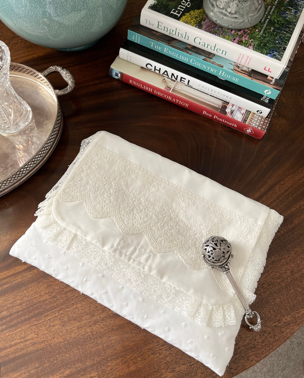 Bella Lusso bolsa de encaje de lujo ~ en crema