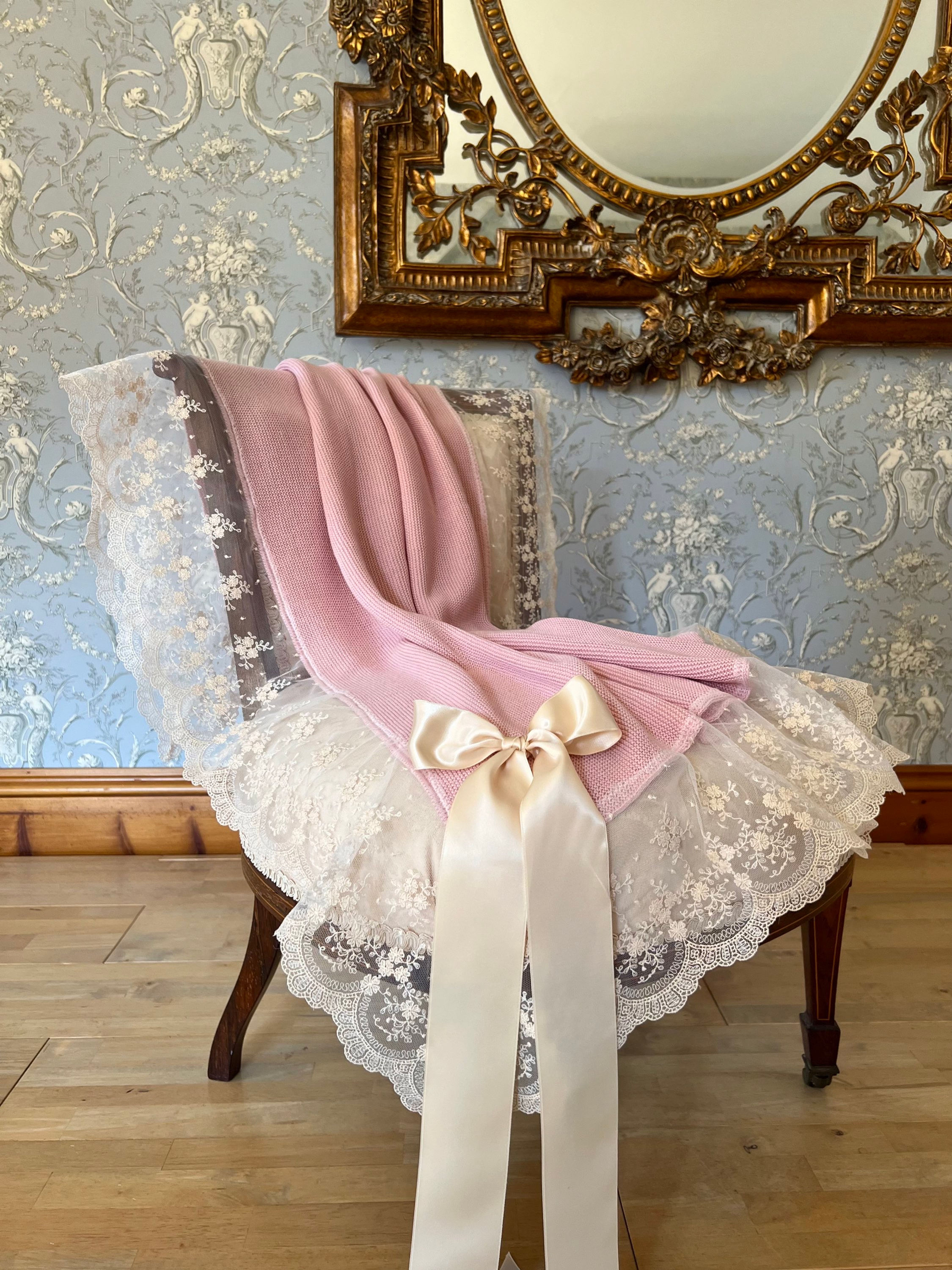 Senigallia blanket ~ in dusty rose 