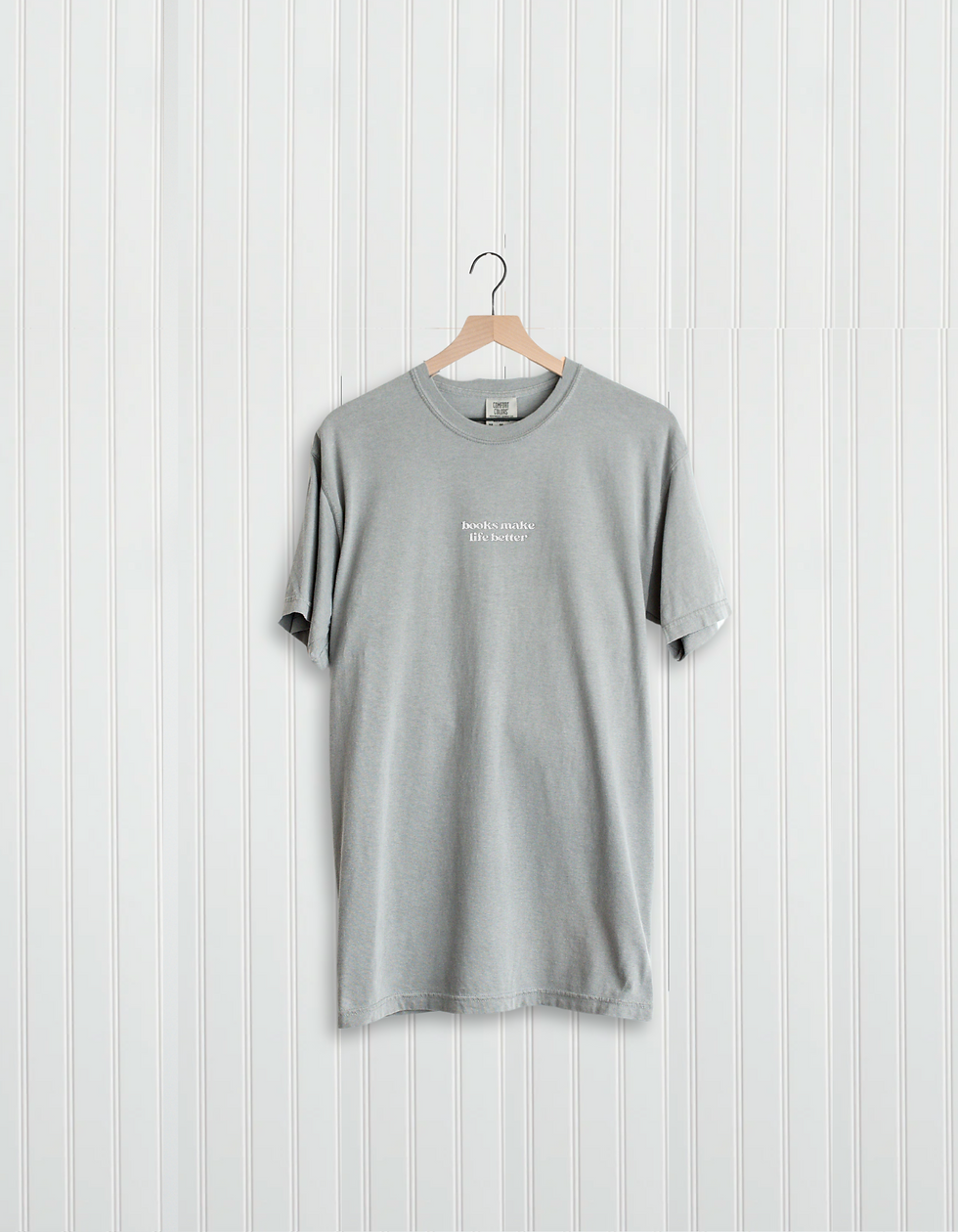Thumbnail: Books Make Life Better Embroidered Tee