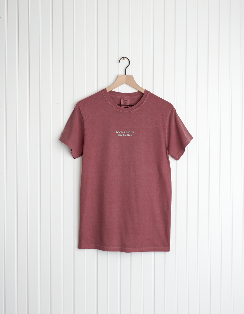 Thumbnail: Books Make Life Better Embroidered Tee
