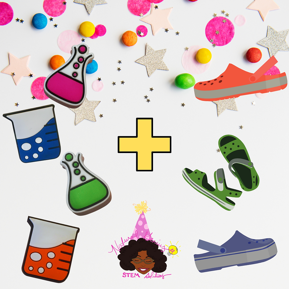 Thumbnail: Neon Pink Erlenmeyer Flask STEMSwag Shoe Charm