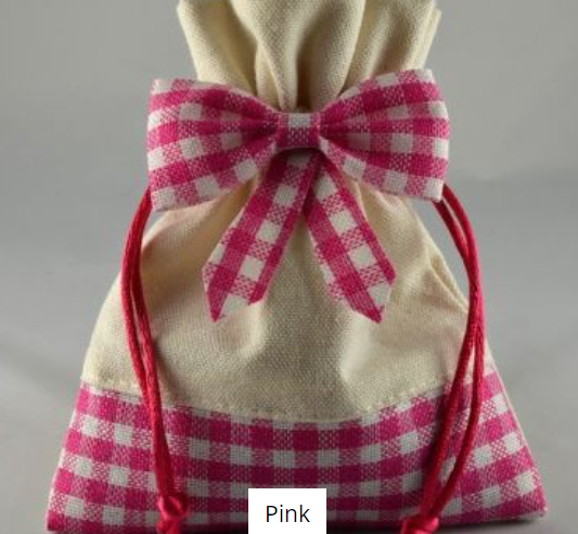 1 x Canvas Gift Bag - Measures - 5" x 7"